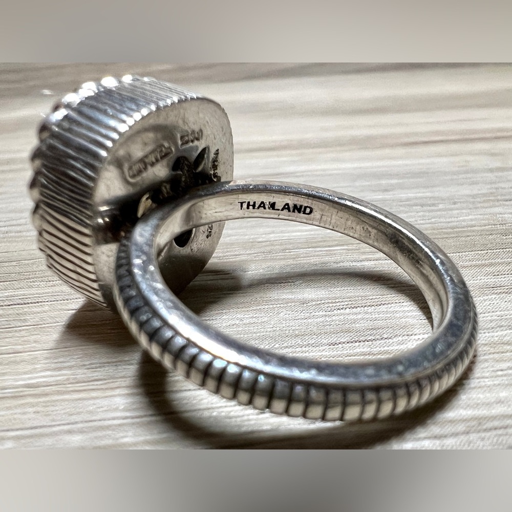 Designer Judith Ripka Sterling Silver Pale Green Prasiolite Ring, Size 7.5 - Picture 7 of 13